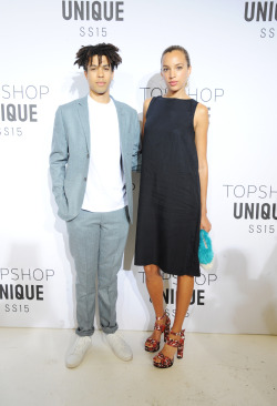 topshop:  Sean Frank and Phoebe Collings-James in our printed