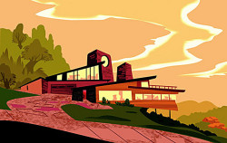 midcenturymoderns:  From the old Disney Channel show, Kim Possible. 