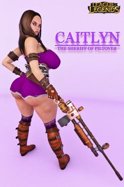 Paid commission for of Caitlyn from League of Legends there are