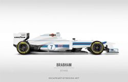 roadworthyy:  that911:  Modern F1 cars in retro liveries  Source: