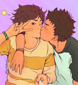 frosty-haddock:  I saw this and Iwaoi came into my mind ₍՞◌′ᵕ‵ू◌₎♡