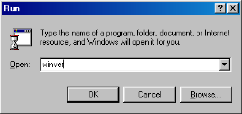 never-obsolete:  Windows 98 - Run