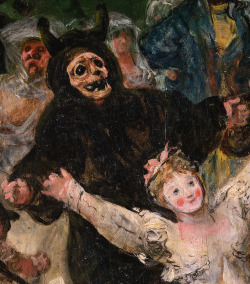 signorformica:Entierro de la Sardina (detail). Francisco de Goya