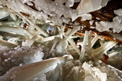 odditiesoflife:  The Unbelievable Crystal Caves of Naica, Mexico