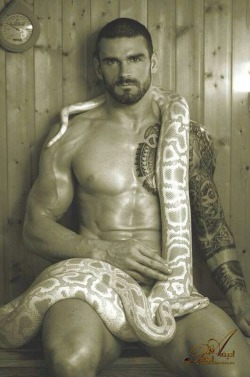 I often imagine Stuart Reardon with a big snake, but DAMN! (Btw