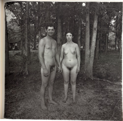 lightsome:  Diane Arbus, A Husband and Wife in the Woods at a