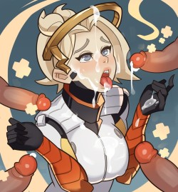 hentaiandkawaii:  Mercy (Overwatch) ((or at least hope you meanr