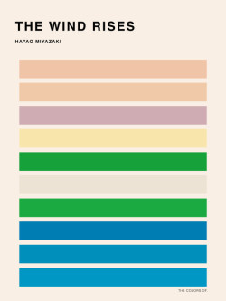 nevver:Color Palettes of Hayao Miyazaki, Hyo Taek Kim