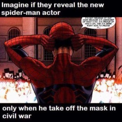 byrondzero:  That would be genius #marvel #mcu #spiderman #civilwar