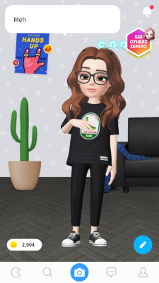 I made a cute lil me!! 😭✨Got cute lil horns lol 