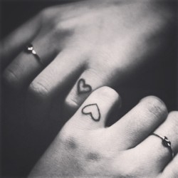 If I was to ever get a couples tattoo it would be something simple