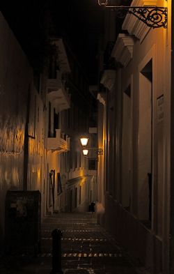 sandra1219:  Old San Juan Alley, Puerto Rico by Eric Lanning