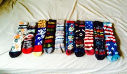 my addiction collection of socks. will probably not stop buying