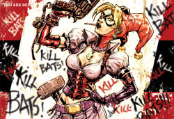 cerealkillah007:  Harley Quinn ‘billboard’ image by Chuckdee
