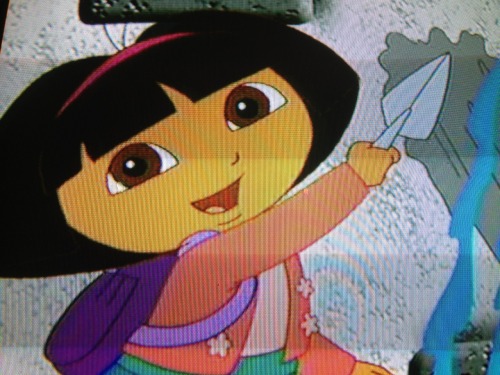 <p>Before to sleep I play and watching Dora :P