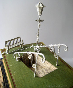 10knotes:  sosuperawesome:  Book sculpture by Malena Valcarcel