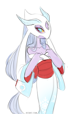 whitemantis:  She may be no Gardevoir but she’s cute too…