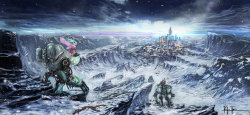 thecyberwolf:  Final Fantasy VI & VII Created by Robin Tran