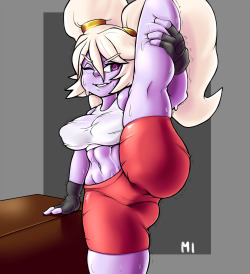 meloninu:Just a sweaty poppy stretching, nothing lewd here folks.