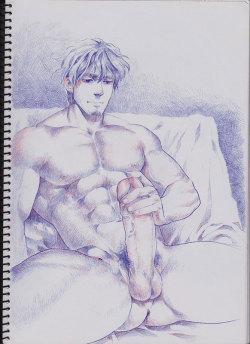 inmomakuro:  ballpen.XuJin, my OC.————————————————-support