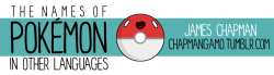 dotcore:  James Chapman: Pokemon can only say their own names,