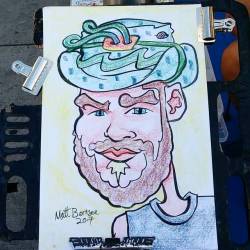 Doing caricatures at Dairy Delight! #caricature #malden #drawing