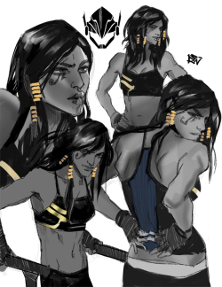 stephrani: just some Pharah sketches <3