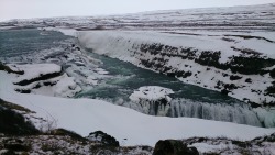 Gullfoss waterfall, Iceland.