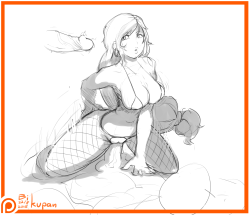 thebikupan:  Patreon sketch request Tifa working some overtime