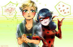 regoli:  Ladybug is flirting with one of her cute fans ;)BONUS:Meanwhile