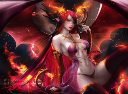 Devil girl .nsfw optional. by sakimichan 