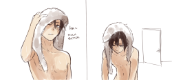 poopyuu:  Hhhm I was supposed to draw Nico in his undies… But