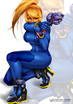 ZERO SUIT SAMUS ZEROES IN (2015) by CHOBI-PHO