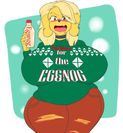 juiceinyoureye:  All that high-calorie eggnog tends to add up