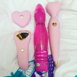 daddysmagicalgirlprincess:  My collection of pink toys (I’ll