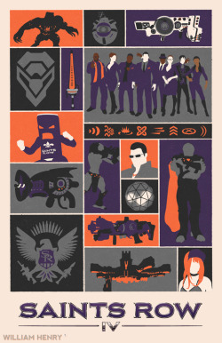 williamhenry:  Saints Row IV poster by William Henry  Prints