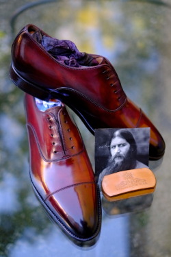 dandyshoecare:  “Rasputin” This new Patina by Alexander