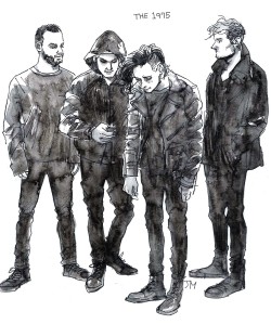 bandrawing:  100 Days band drawing challenge Day 72 - The 1975