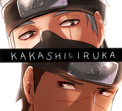 kakairu-fest-mod:  gaetshang:  KAKASHI&IRUKA   *clears throat*