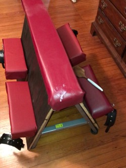 domforher:  Lola left a mess on our spanking bench last night.
