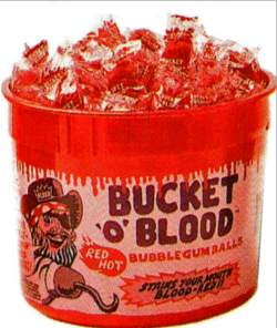 zgmfd:  Fleer “Bucket ‘O’ Blood” bubble gum (1993)