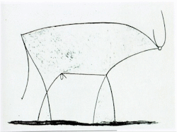 razorshapes:  Pablo Picasso - Bull (1945) 