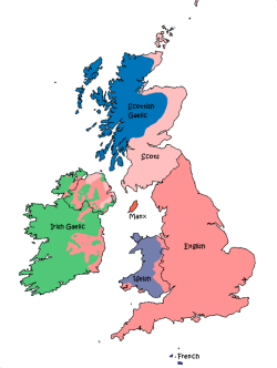 maptitude1: Languages of the British Isles, 1800 Neat! Owo I