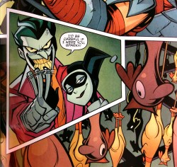 thereasonsimbroke:They NAILED Joker and Harley Quinn in BTAS/TMNT