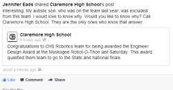 drunktrophywife:  the-alice-of-hearts:  So Claremore High School