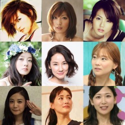 death-kiyoshi:  Nine favourite japanese idols/talents/actresses/announcers/singers