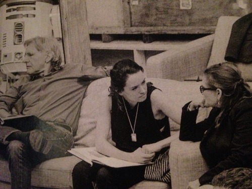 Harrison Ford, Daisy Ridley, Carrie Fisher - “The force awakens” BTS