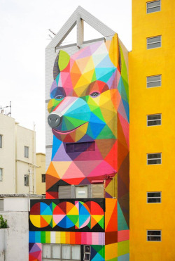 the-real-eye-to-see:  “Rainbow thief” by Okuda San Miguel in Hong