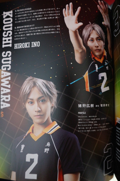 koutarouhs:    Haikyuu Stage Play Pamphlet Karasuno members pt II (no scanning, not willing to spoil this treasure)  