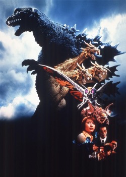 kaijusaurus:  Textless poster art for Godzilla, Mothra, and King
